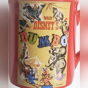 Disney DUMBO Vintage Circus Movie Poster Red Coffee Mug Cup large 16 oz.